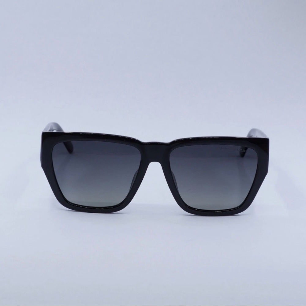 Marc Jacobs Women’s SquareBlack/Gray Gray Radiant Polarized Sunglasses & Case - Picture 2 of 6
